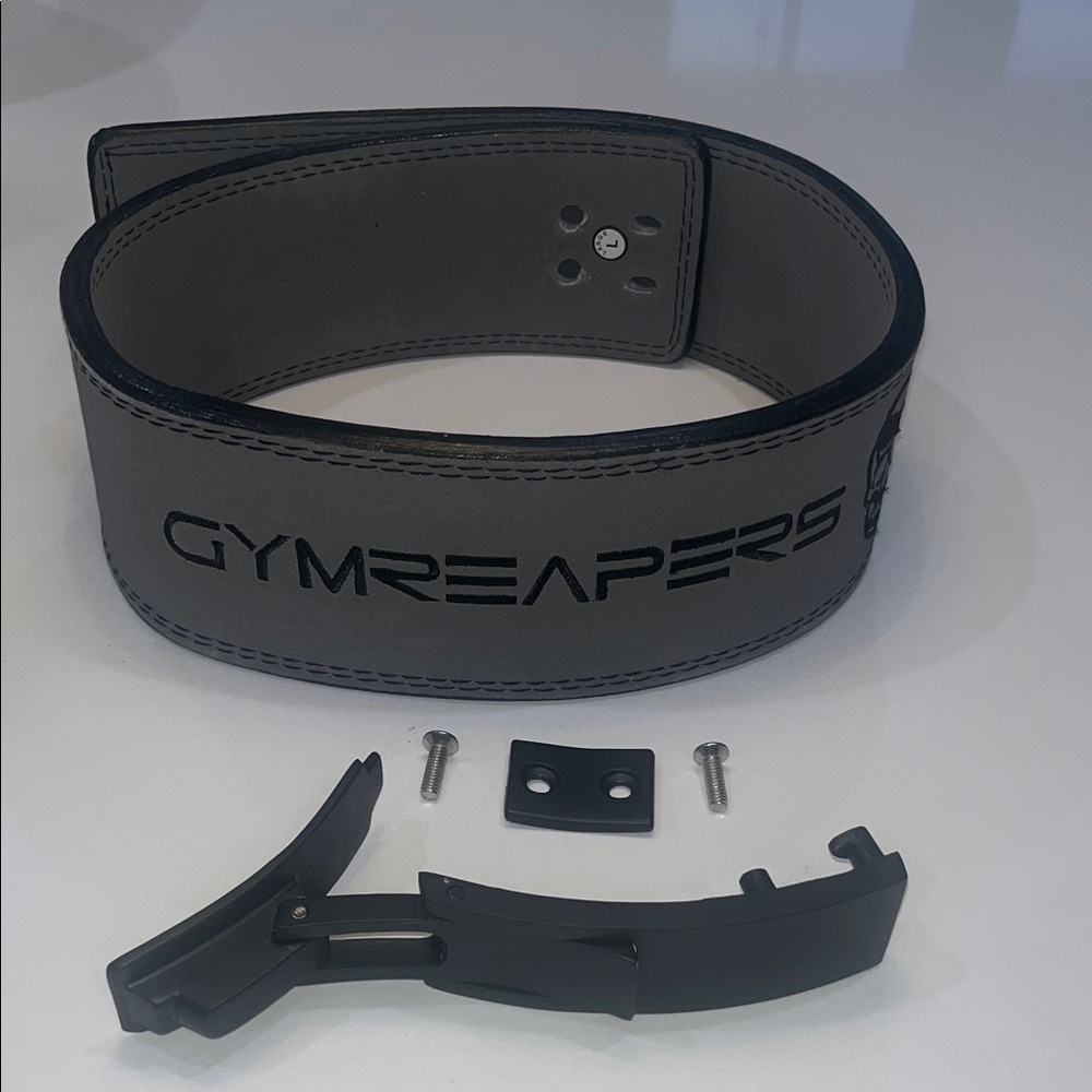 Gymreapers Gray Weightlifting Belt